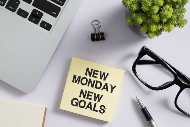 istock New Monday New Goals Concept On Office Desk Top View 1137849088
