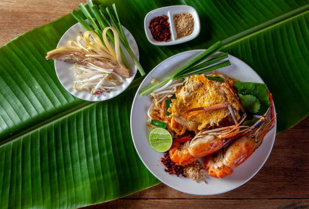 istock Thai Fried Noodles with shrimp (Pad Thai) 1137851541