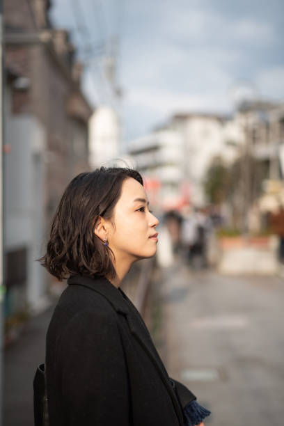 istock Profile of young woman's face 1137851543