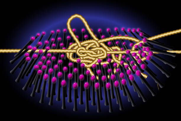 istock Abstract image of rope and social networking 1137854806