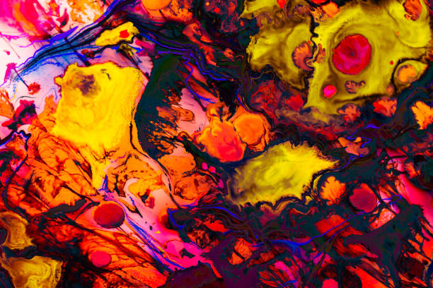 istock Abstract grunge art background texture with colorful paint splashes 1137870971