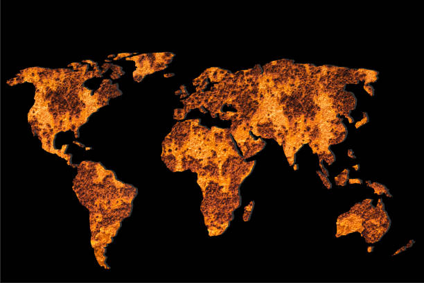 istock Roughly sketched out world map as global business concepts 1137871028