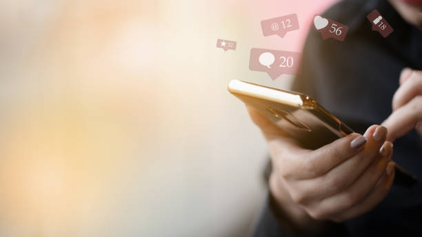 istock Woman hand using smart phone for social midia and ecommerce concept 1137886336