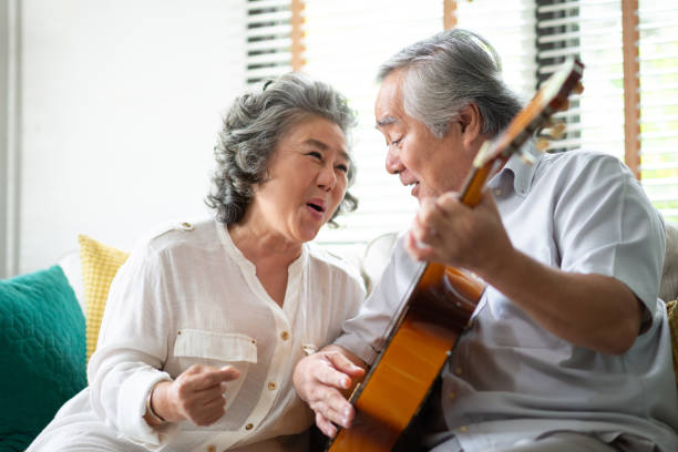 istock Happy Asian senior Couple enjoying. 1137890236