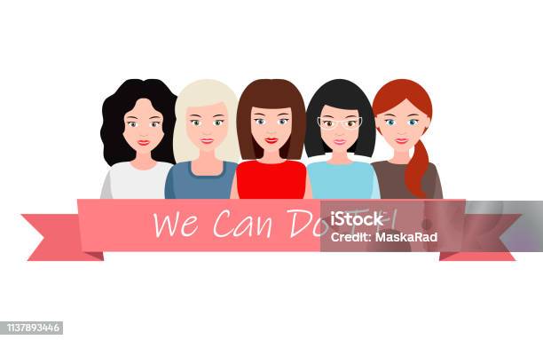 We Can Do It Symbol Of Female Power Woman Rights Protest Feminism Vector Stock Illustration - Download Image Now