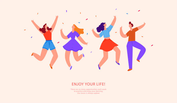 People party vector illustration flat vector art illustration