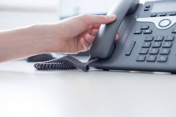 istock Employee is talking on the phone with customers 1137896972