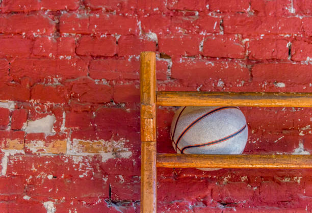 istock Close-Up Of Ball Against Old Painted Wall 1137908323
