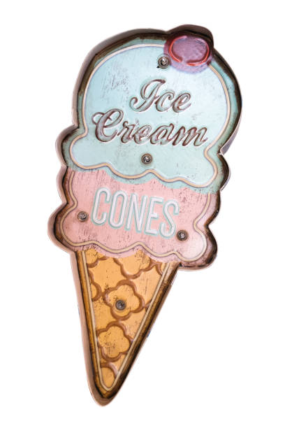 vintage ice cream sign