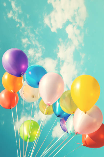 istock Colorful festive balloons 1137913404
