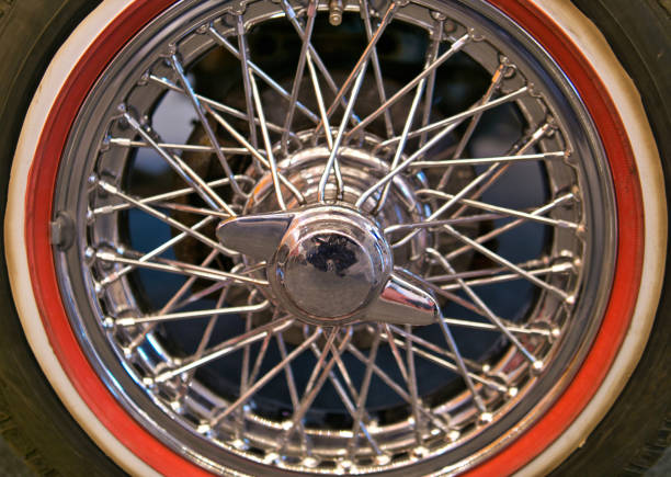 istock Vintage wheel of car 1137913481