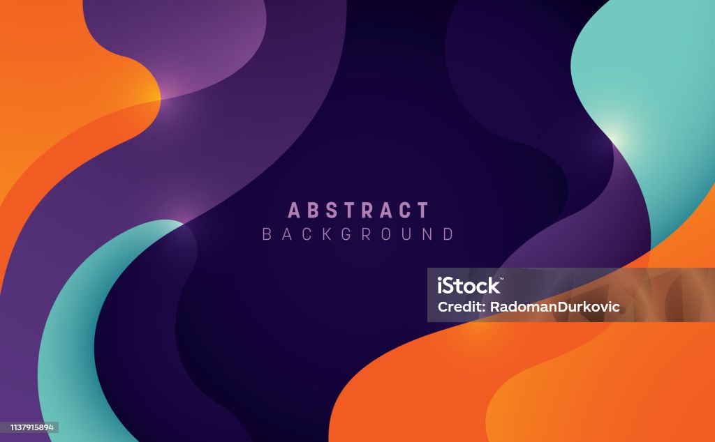 Abstract background. Abstract style wavy background design in color. Vector illustration. Backgrounds stock vector