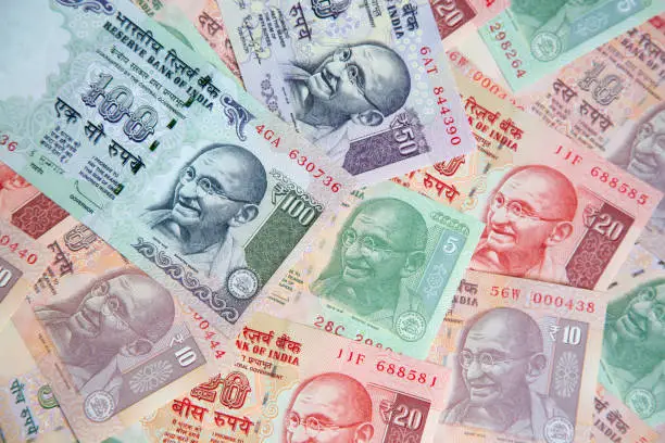 Collection of the Indian banknotes