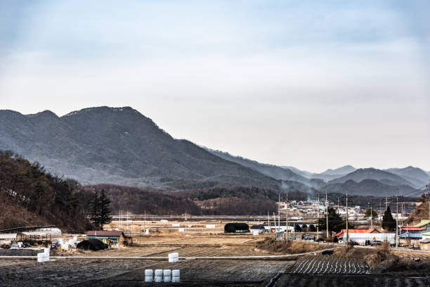 istock landscape farm village winter 1137918730