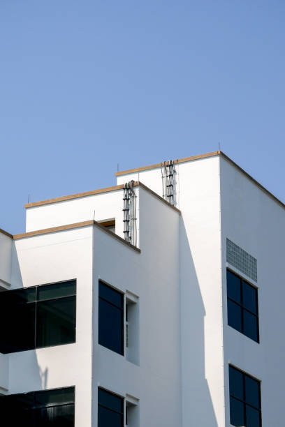 istock Abstract background architecture lines. modern architecture detail 1137920947