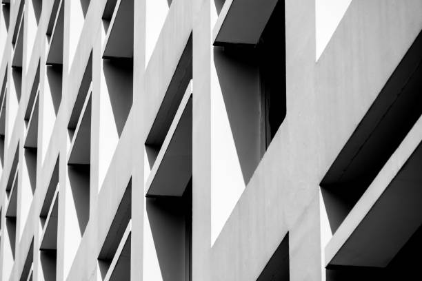 istock Abstract background architecture lines. modern architecture detail 1137920958