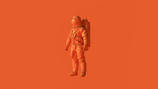 istock Orange Spaceman Astronaut Cosmonaut 1137922196