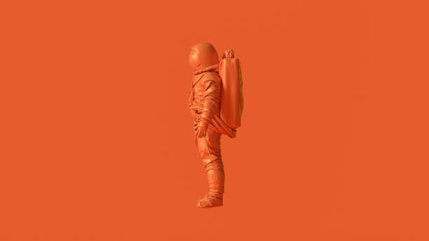 istock Orange Spaceman Astronaut Cosmonaut 1137922262