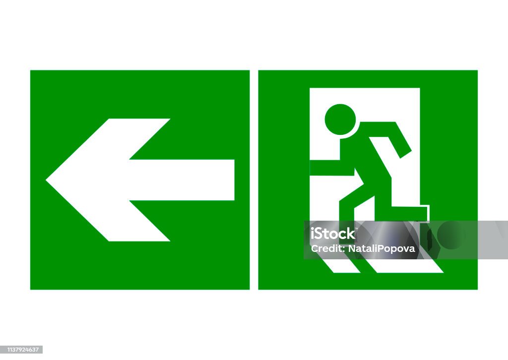 Safe Exit Abstract Vector Illustration Stock Illustration - Download Image Now - Abstract ...