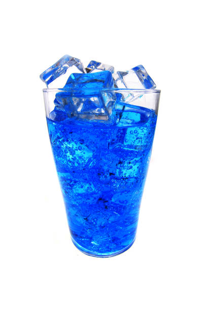istock blue curacao drink with ice cubes 1137926691