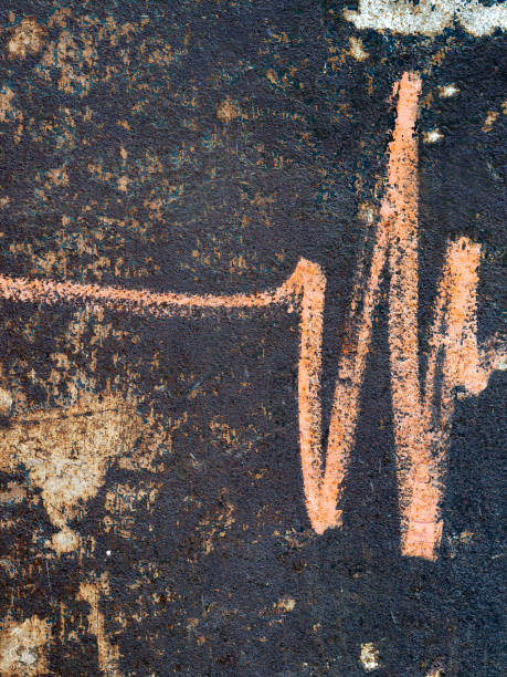 istock Backgrounds,Abstract Backgrounds,Old zinc texture background,Rusted steel as texture,Heartbeat line, 1137927884