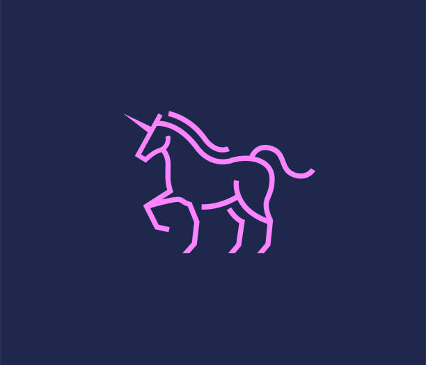 Unicorn Logo Illustrations, Royalty-Free Vector Graphics & Clip Art - iStock