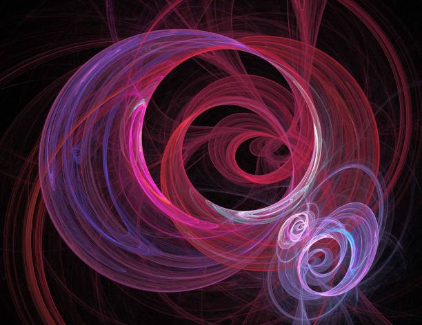 istock image of one Digital Fractal on Black Color 1137929191