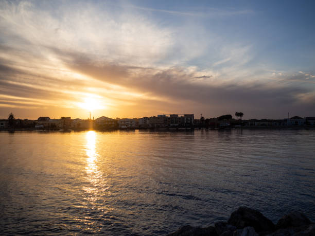 istock Beautiful sunset at Marzamemi 1137933568
