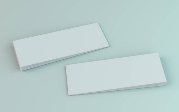 istock Blank brochure, magazine, booklet mockup isolated on white background. 3D 1137933810