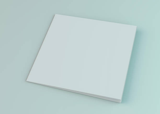 istock Blank brochure, magazine, booklet mockup isolated on white background. 3D 1137933841