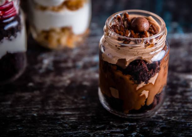istock CHOCOLATE CAKE WITH , CHOCOLATE SPREAD AND MILK 1137938401
