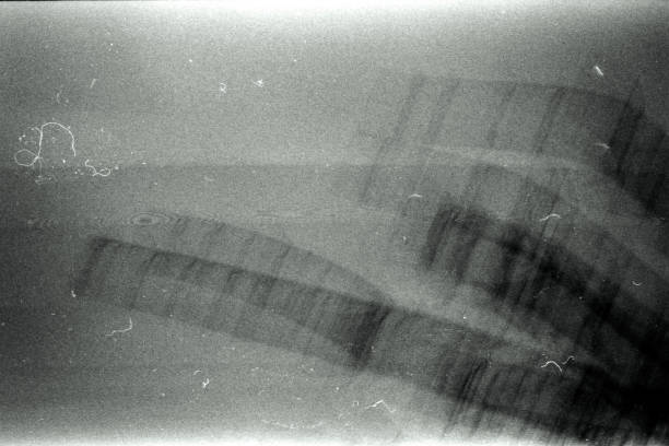 Old grunge grainy filmstrip texture background