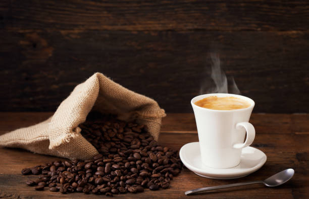 istock cup of coffee and coffee beans 1137945180