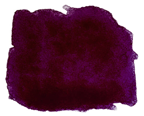 istock Purple inked watercolor stain 1137945296