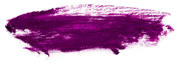 istock Purple inked watercolor stain 1137945622