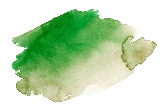 istock inked watercolor stain green 1137945642