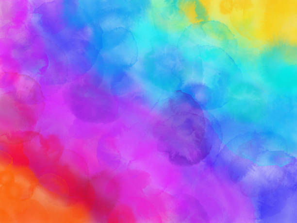 bunte regenbogen-wasserfarbe hintergrund. - watercolour paints watercolor painting backgrounds rainbow stock-grafiken, -clipart, -cartoons und -symbole