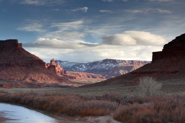 istock Fisher Towers in cloudy weather 1137952598