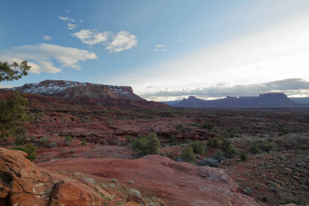 istock Desert scenery, buttes, dry creek, near Moab UT 1137954691