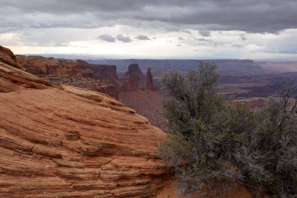 istock Cloudy Canyonlands NP and La Sal mountains 1137958344