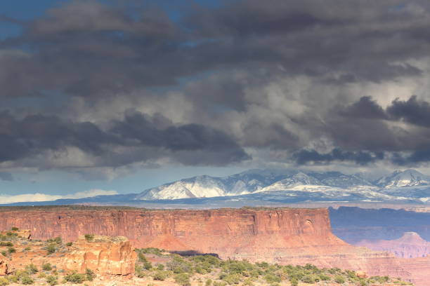 istock Cloudy Canyonlands NP and La Sal mountains 1137958353