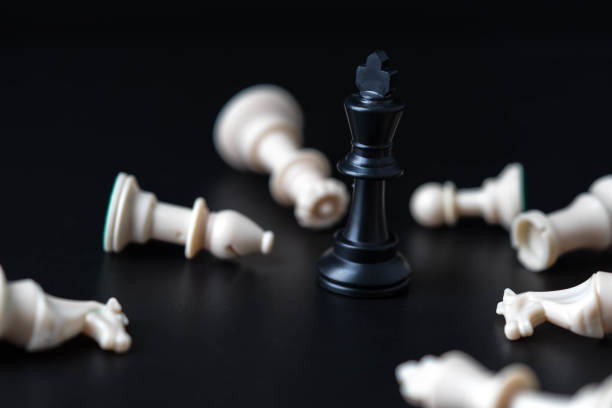 istock chess board game for ideas and competition and strategy busines success 1137959333