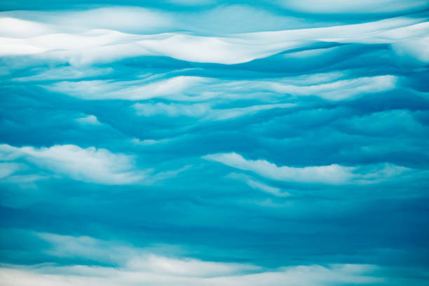 istock Beautiful clouds on blue sky background. Nature weather, cloud blue sky 1137960485