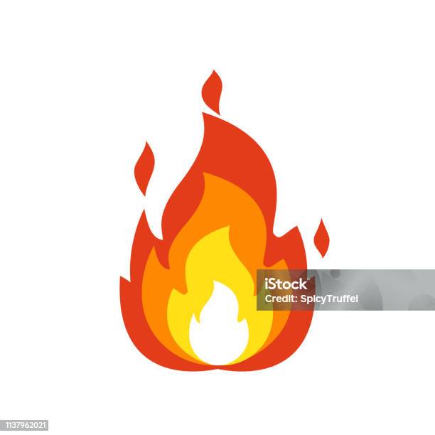 Brand Flamma Ikon Isolerad Brasa Skylt Uttrycks Symbol Flame Symbol Isolerad På Vit Brand Emoji Och Logo Typ Illustration-vektorgrafik och fler bilder på Eld