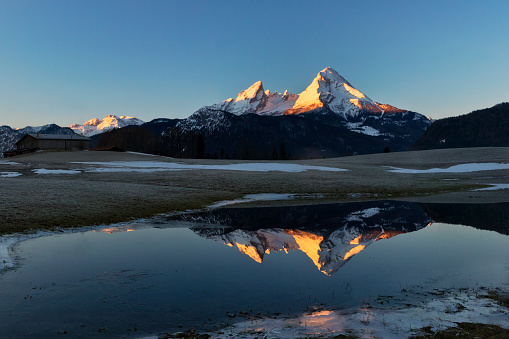 Mountain, European Alps, Mountain Range, Sunrise - Dawn, Alpenglow