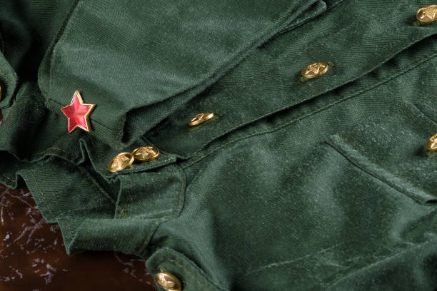 istock green shape with a red star from the second world war close-up 1137965645