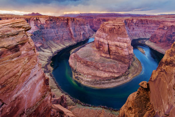 istock Sunset at Horseshoe Bend, near Page, Arizona 1137968815