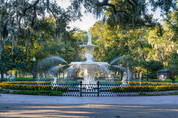 istock Fountain in Forsyth Park, Savannah 1137970320
