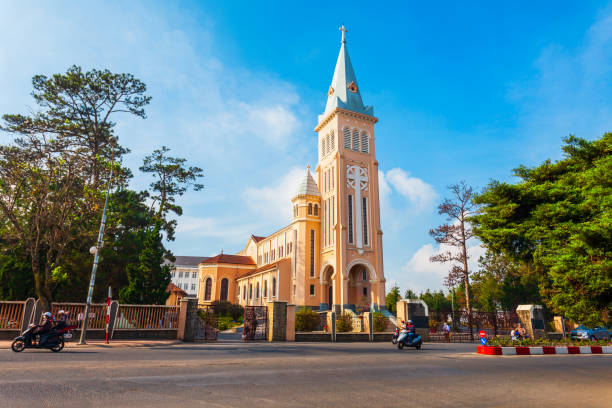 St. Nicholas Cathedral in Dalat The St. Nicholas Cathedral is a Roman Catholic church in Dalat in Vietnam dalat stock pictures, royalty-free photos & images