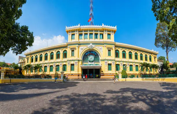 Saigon Central Post Office is a post office in the downtown Ho Chi Minh City or Saigon in Vietnam
